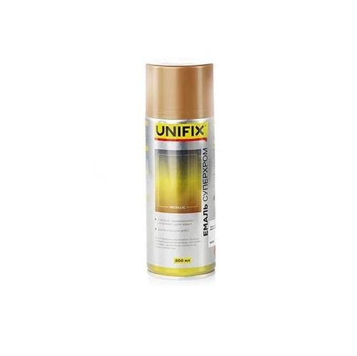 Эмаль акриловая Unifix Суперхром с зеркальным эффектом 400 мл Бронзовый (84591)
