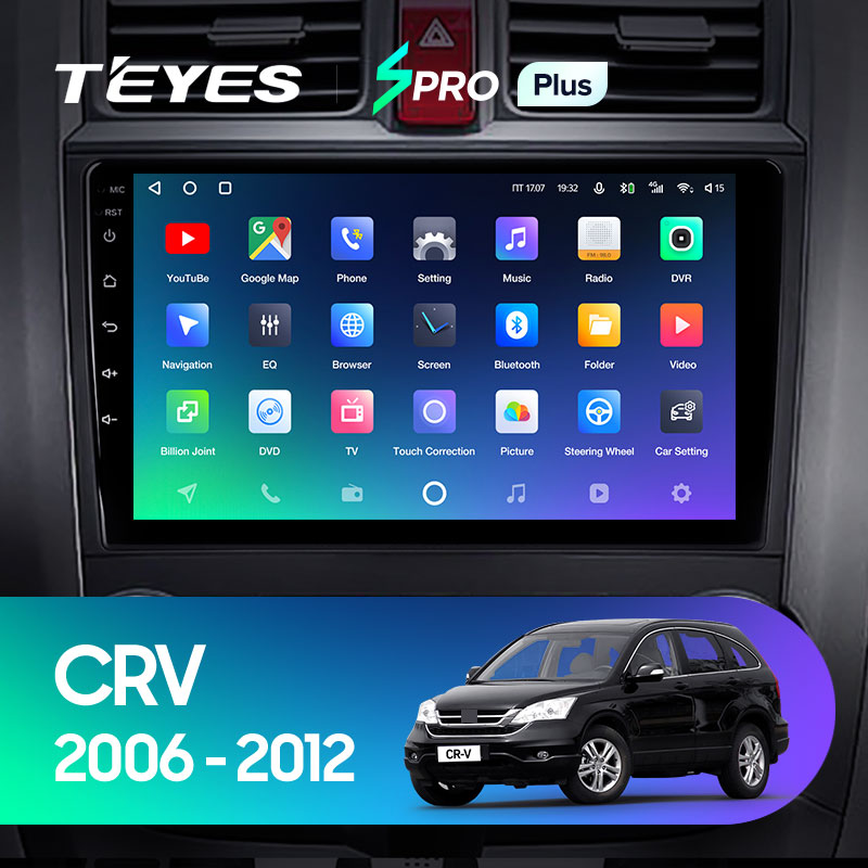 Автомагнітола штатна Teyes для Honda CRV CR-V 3 RE 2006-2012 Android SPRO-PLUS 6+128G Wi-Fi (1404000292) - фото 3