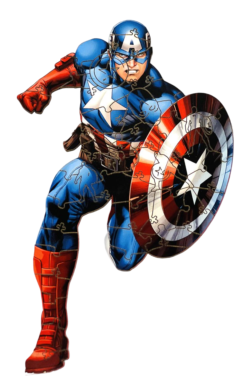 Пазл фігурний Max Woody Captain America A4 45 деталей