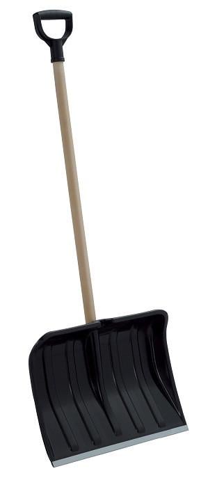 Лопата для снігу Prosperplast Noname47 з дерев'яною ручкою посилена 47х126 см Чорний (CNT00011759) - фото 2 Лопата для снігу Prosperplast Noname47 з дерев'яною ручкою посилена 47х126 см Чорний (CNT00011759) - фото 2