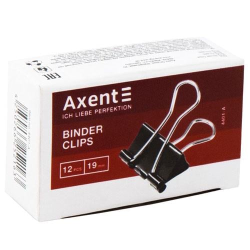 Біндери Axent 19 мм 12 шт. Чорний (4401-A)