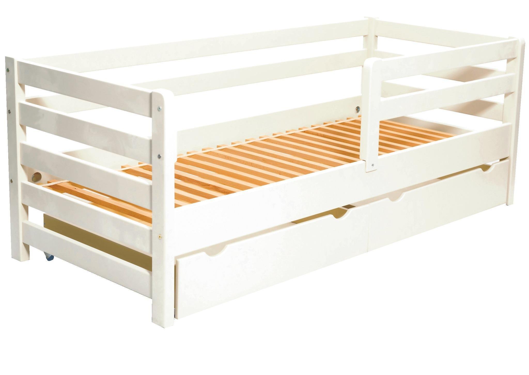 Ліжко підліткове Goydalka Aurora з шухлядою 160x80 см Білий - фото 1 Ліжко підліткове Goydalka Aurora з шухлядою 160x80 см Білий - фото 1