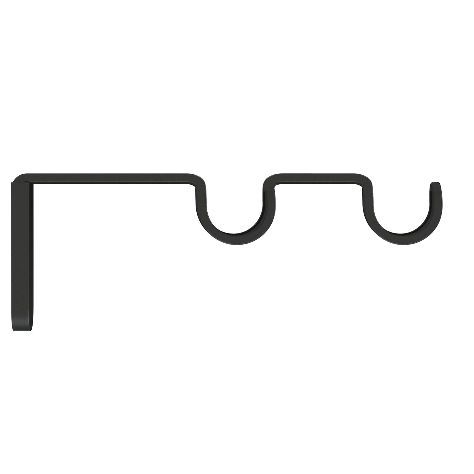 Карниз двойной Mardom Осло металлический 19/19 мм 200 см Черный - фото 2