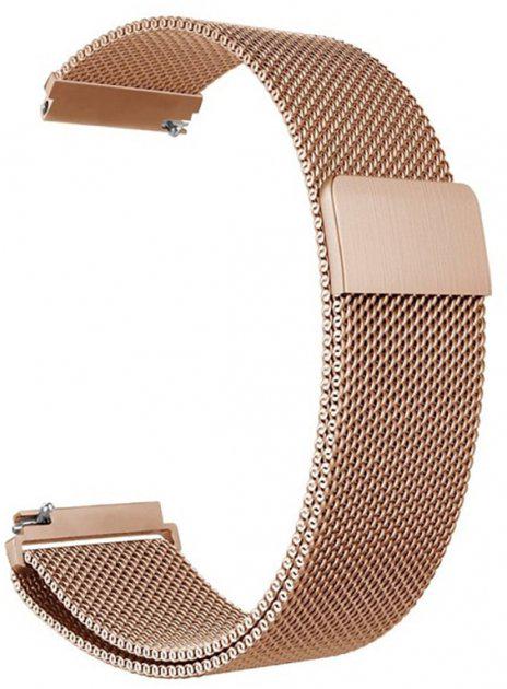 Ремешок универсальный Milanese Design Band для Xiaomi Amazfit Bip 20 мм Rose Gold