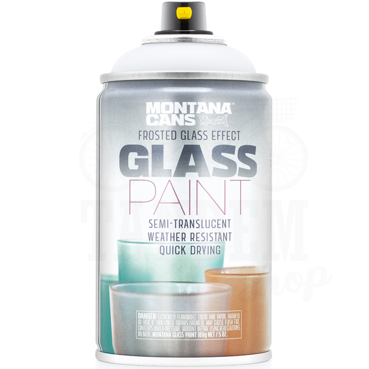 Краска c эффектом матового стекла Montana Glass Paint 250 мл аэрозоль GP9100 Frosted Matt White