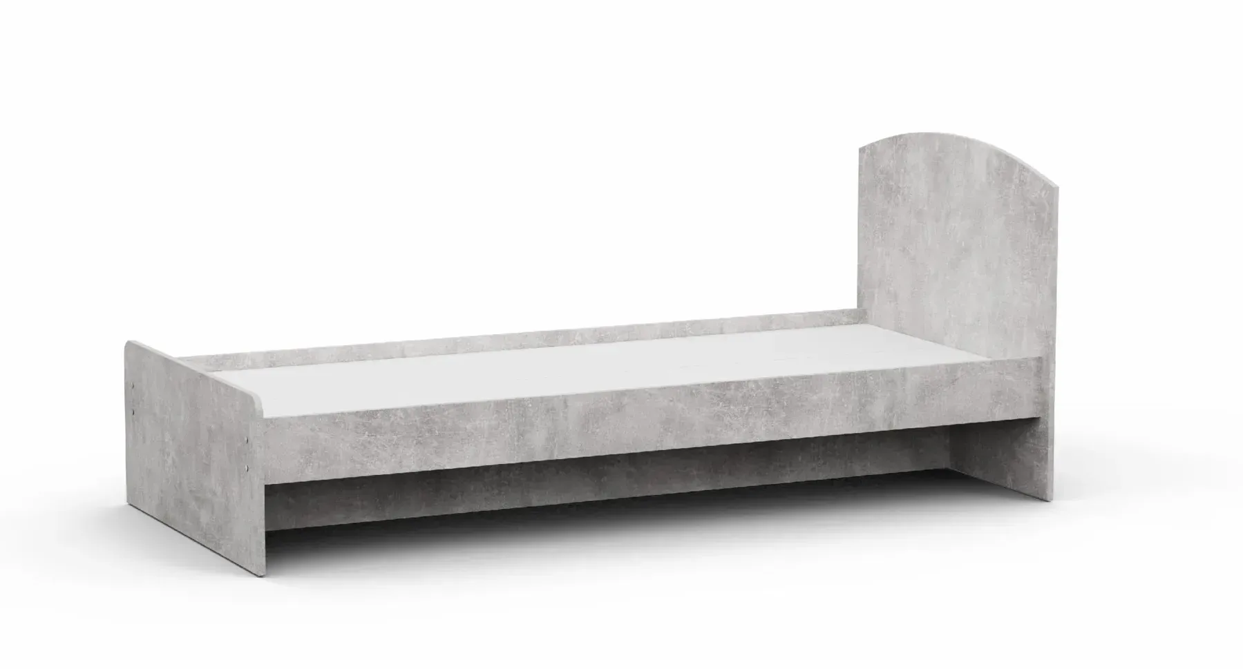 Кровать односпальная Kontinent L-1 80х190 см Бетон (50312518)