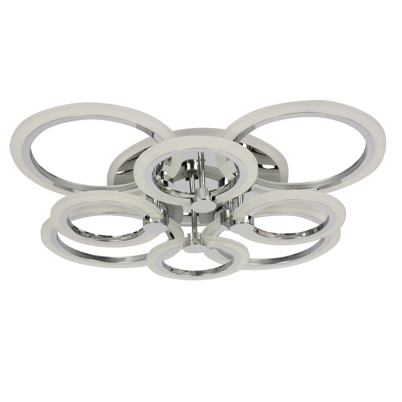 Люстра стельова LED Sunlight 5333/4+4 СR R Хром (671a61d4375fc503bb1c1b9b)