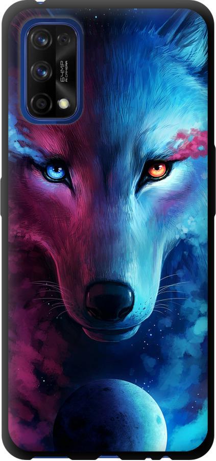 Чехол на Realme 7 Pro Арт-волк (3999b-2082-42517)