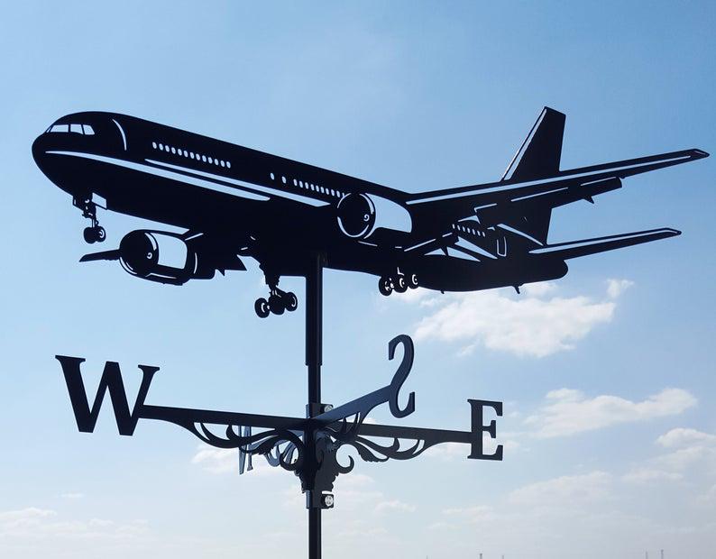 Флюгер на дах Літак металевий Чорний (9592337) - фото 7 Флюгер на дах Літак металевий Чорний (9592337) - фото 7