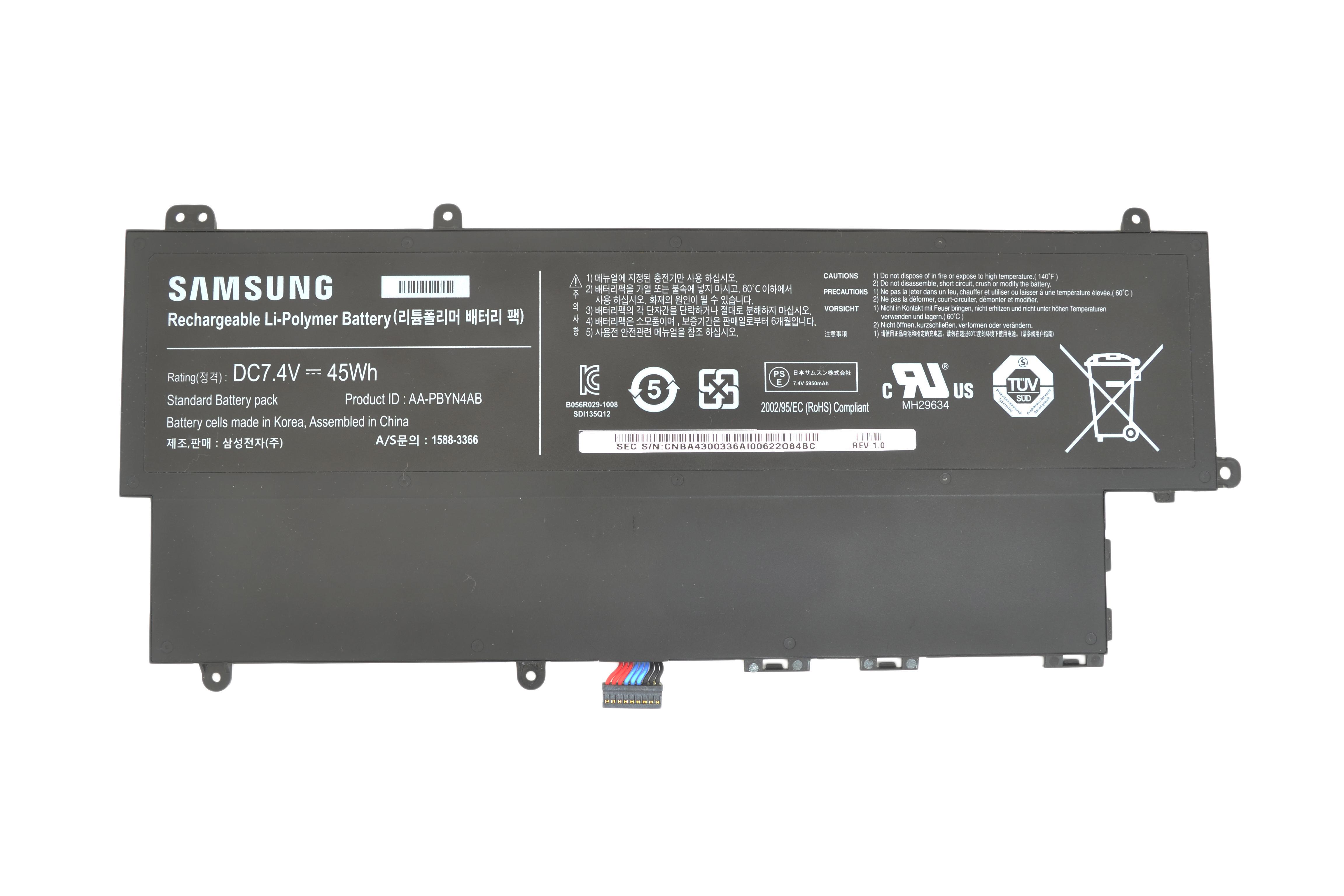 Аккумулятор для ноутбука Samsung AA-PBYN4AB 530U3B 7,4V 6100 mAh Black