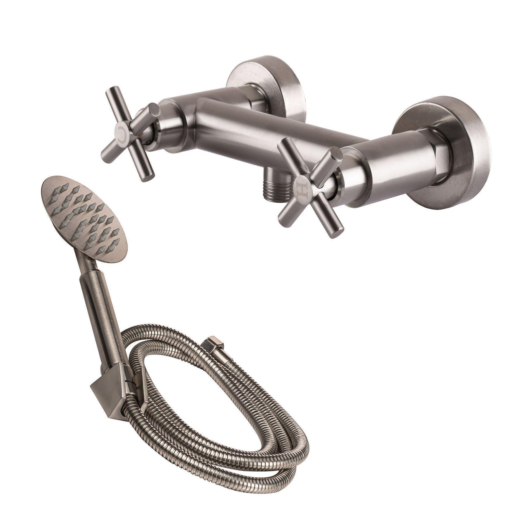 Смеситель для душа GLux DUKAT SD4-105 из нержавеющей стали Сатин (22968)