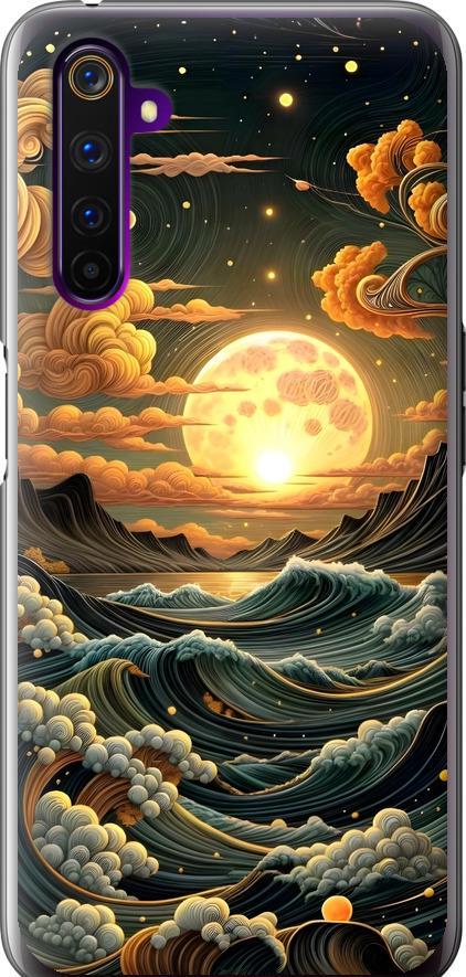 Чехол на Realme 6 Pro Арт волны (6332u-1893-42517)