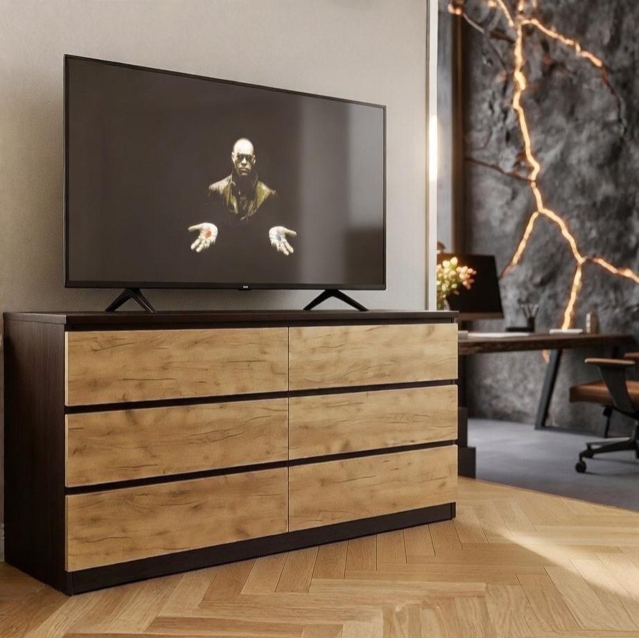 Комод Мастер Форм Брайт 1500х376х730 мм Венге магія/Дуб крафт золотий (07877) Комод Мастер Форм Брайт 1500х376х730 мм Венге магія/Дуб крафт золотий (07877)