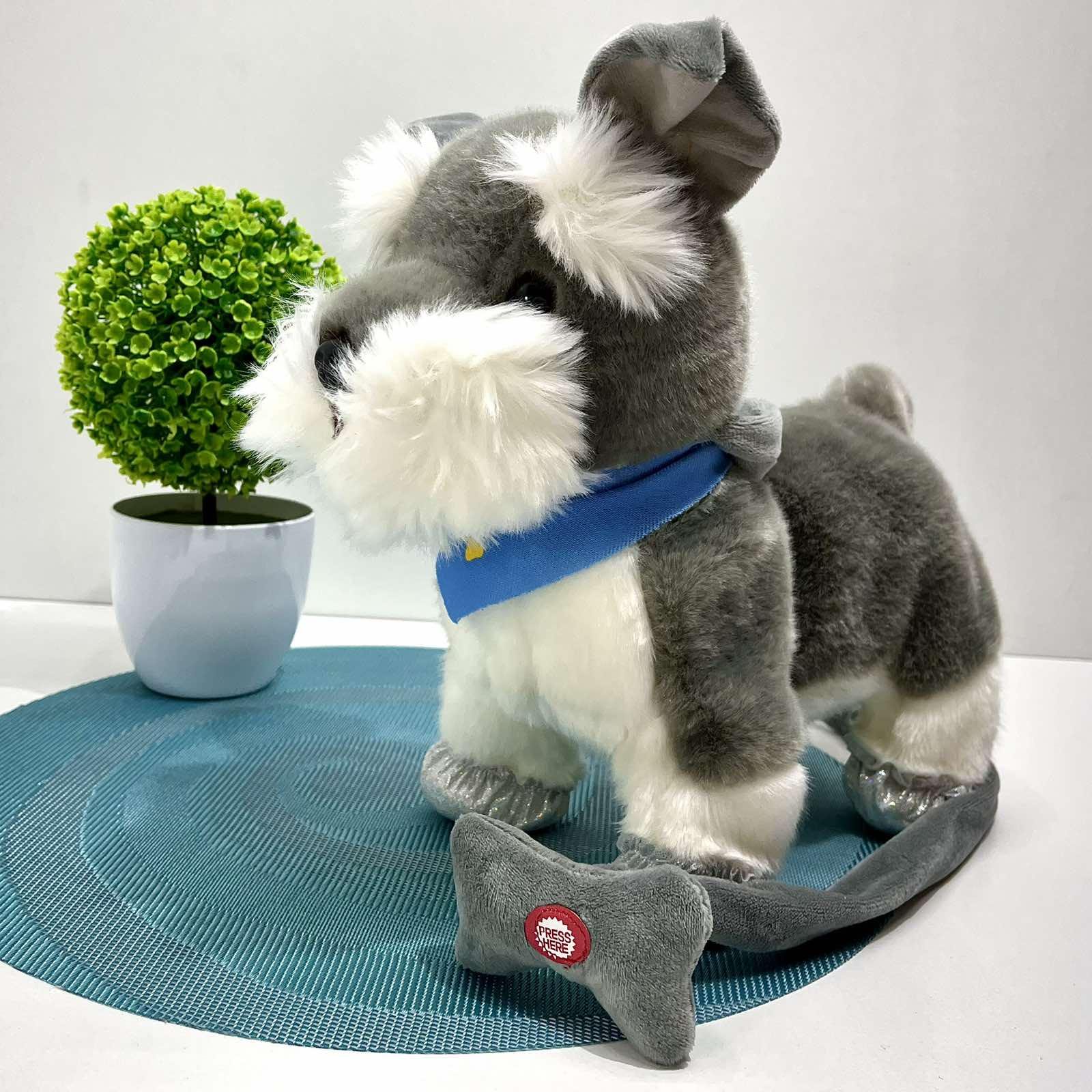 Інтерактивний песик TK Group Кращий друг повідець з кнопкою озвучено українською мовою ходить/танцює Сірий (C45368) - фото 3 Інтерактивний песик TK Group Кращий друг повідець з кнопкою озвучено українською мовою ходить/танцює Сірий (C45368) - фото 3