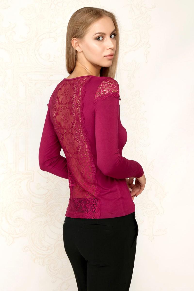 Блуза Anabel Arto р. 42/S Амарант (64596) - фото 2 Блуза Anabel Arto р. 42/S Амарант (64596) - фото 2