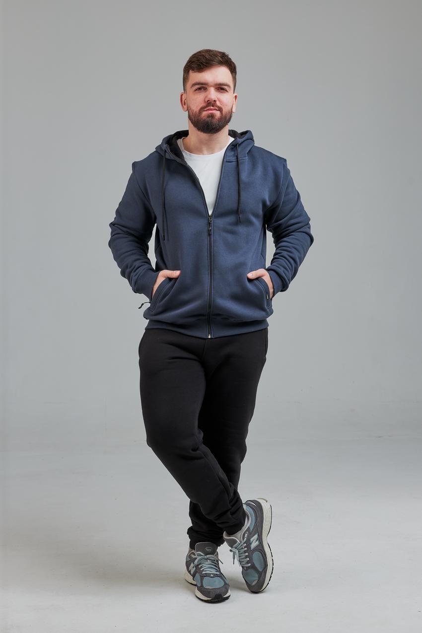 Кофта мужская М0168.4 L Синий (633-1-62)