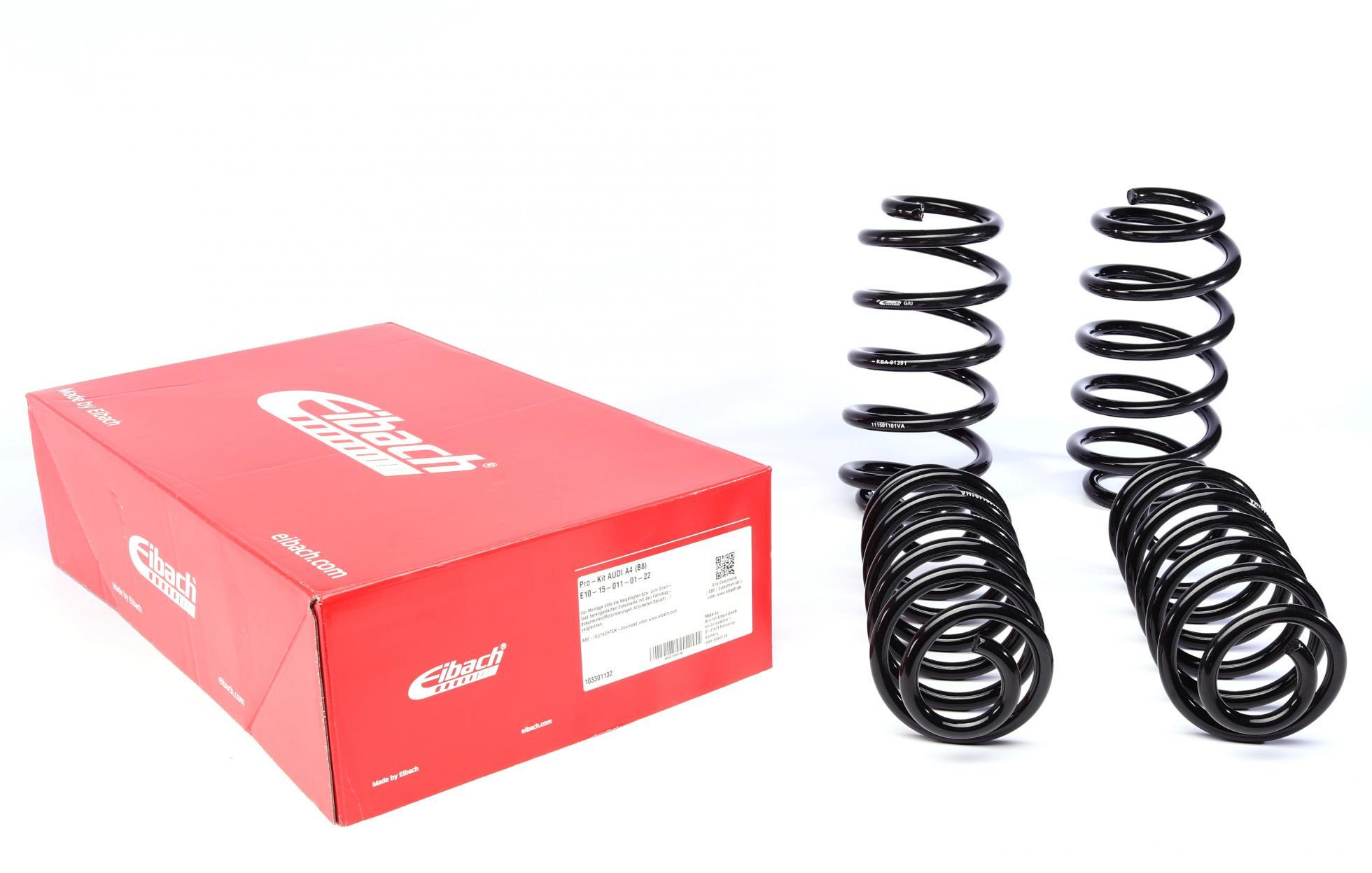 Комплект пружин подвески EIBACH Pro-Kit Audi A4 B8 1.8TFSI 2.0TDI/TFSI 07-15 4 шт. (E10-15-011-01-22)