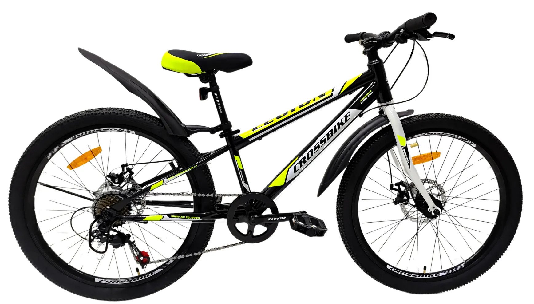 Велосипед Crossbike Legion 2024 24" 11" Black/Neon yellow