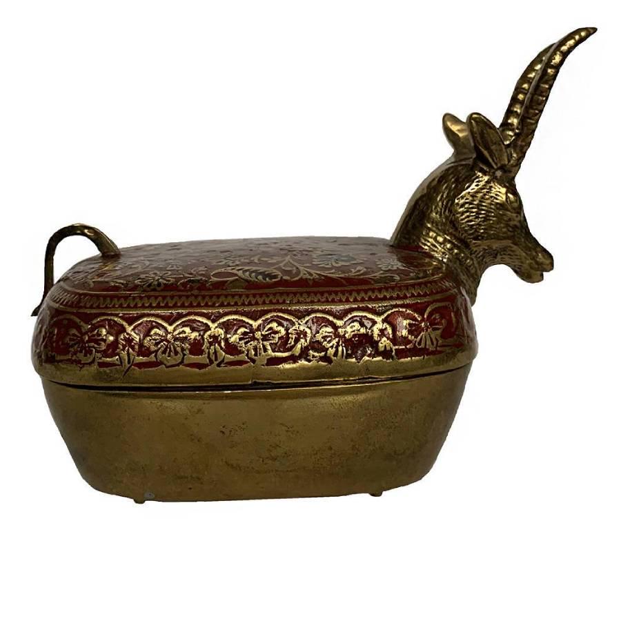 Шкатулка Silk Route 11,5х8 см латунь