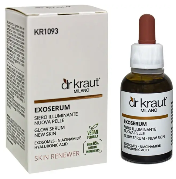 Сыворотка с экзосомами для лица Dr.Kraut Exoserum. Glow serum new skin 30 мл