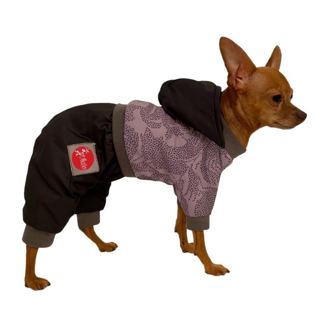 Комбинезон для собак мальчиков Diego Mini Snow на кнопках для мелких пород XXS Сиреневый (124182252)