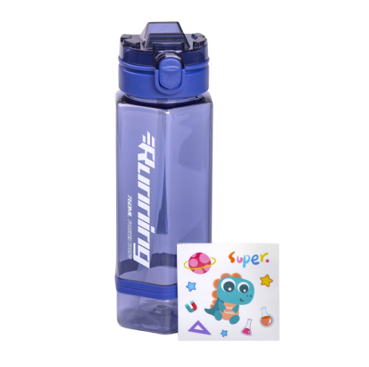Бутылка для воды Running с ремешком 760 мл Синий (HP-14-48BL) - фото 2