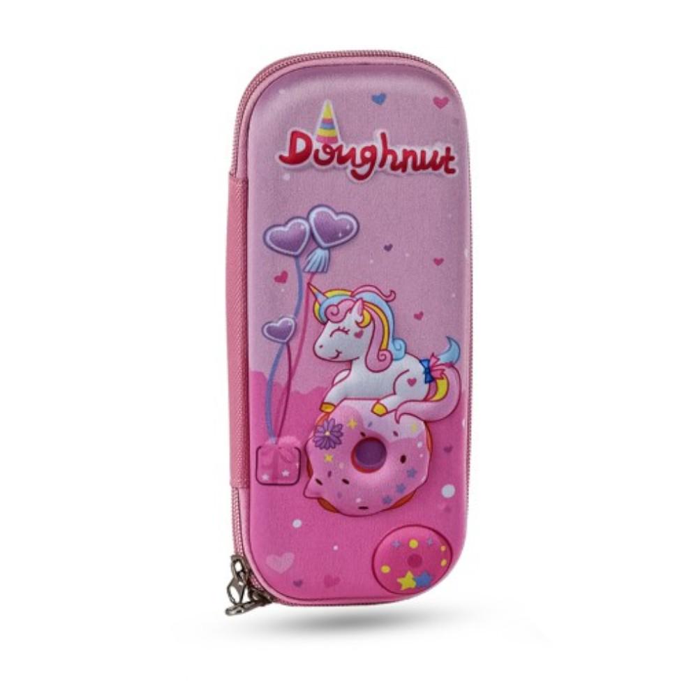 Пенал-книжка школьный Stenson Unicorn 2 10х22 см Розовый (R97926)