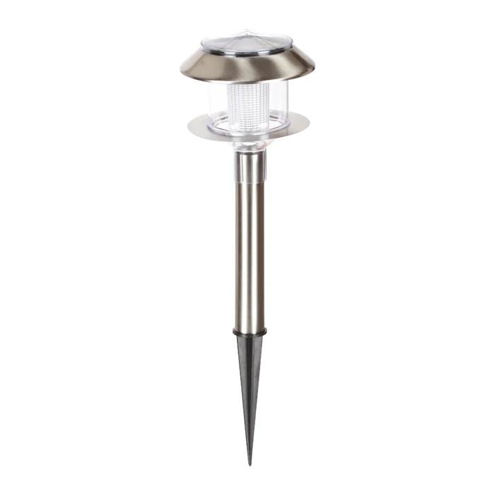 Грунтовый светильник HOROZ ELECTRIC VENUS LED на солнечной батарее 0,06W 6400K 1,5 Lm 472x140 мм Хром матовый (078-001-0001-010)