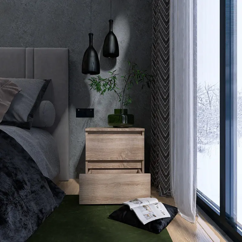 Тумба прикроватная Эверест ТЛ-1 Лайт 45х38х49 см Дуб Сонома (23390462)