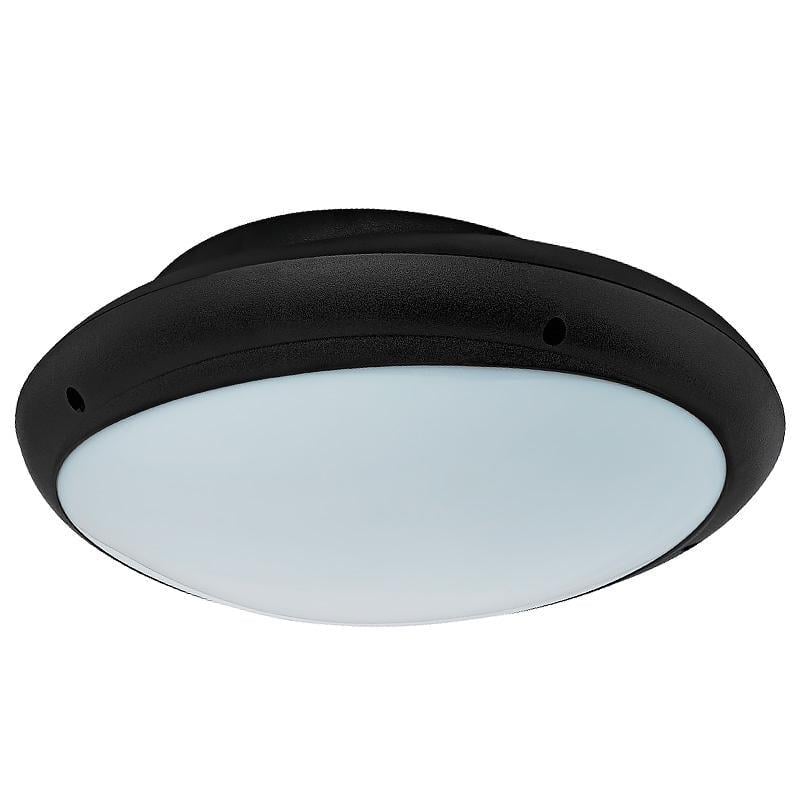 Світильник настінно-стельовий пластиковий Horoz Electric Aqua Opal Овал 1х60 Чорний