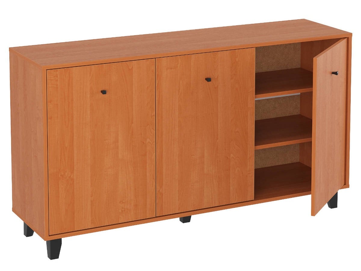 Комод с дверками Компанит Комод 30 148х40х82 см Ольха (15352)