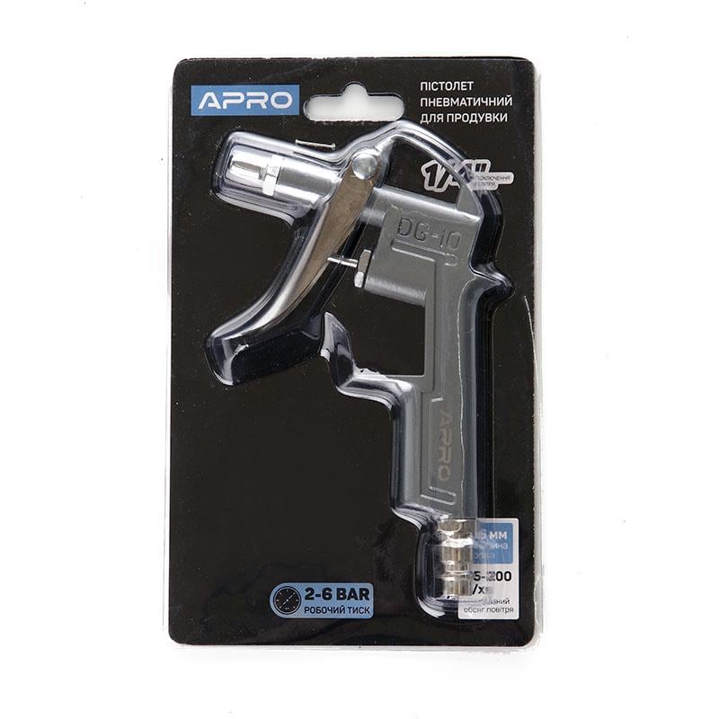 Пистолет продувочный Apro пневматический короткий 26 мм (11147) - фото 3 Пистолет продувочный Apro пневматический короткий 26 мм (11147) - фото 3
