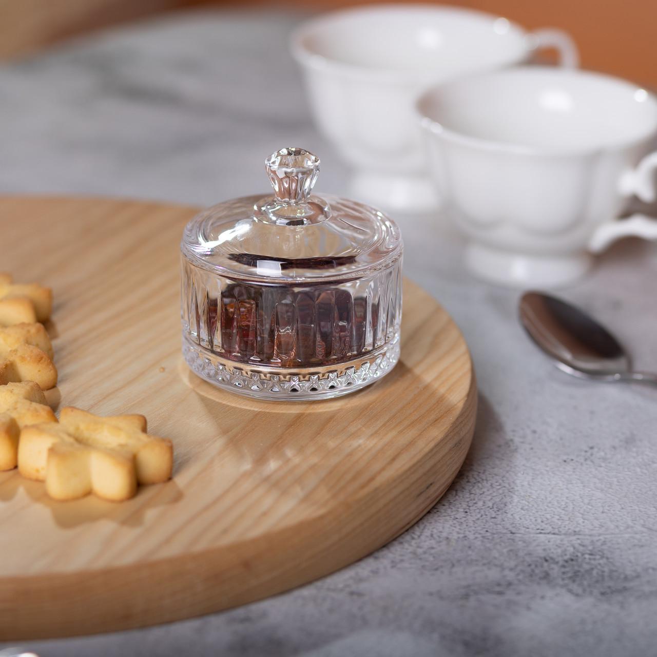 Цукерниця з кришкою скляна 6,5 см (5975) - фото 5 Цукерниця з кришкою скляна 6,5 см (5975) - фото 5