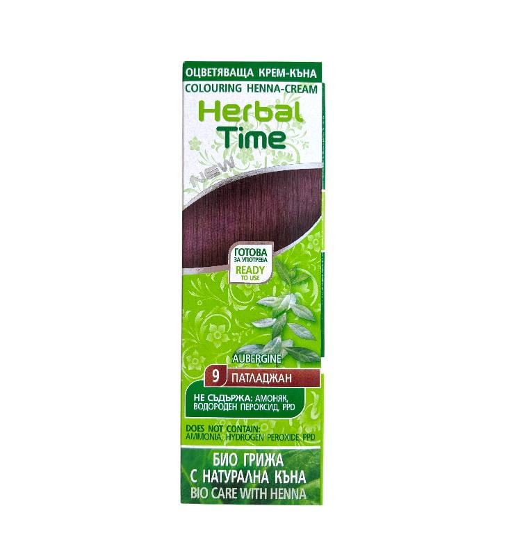 Крем-хна для волос Herbal Time 9 Баклажан (23941) Крем-хна для волос Herbal Time 9 Баклажан (23941)