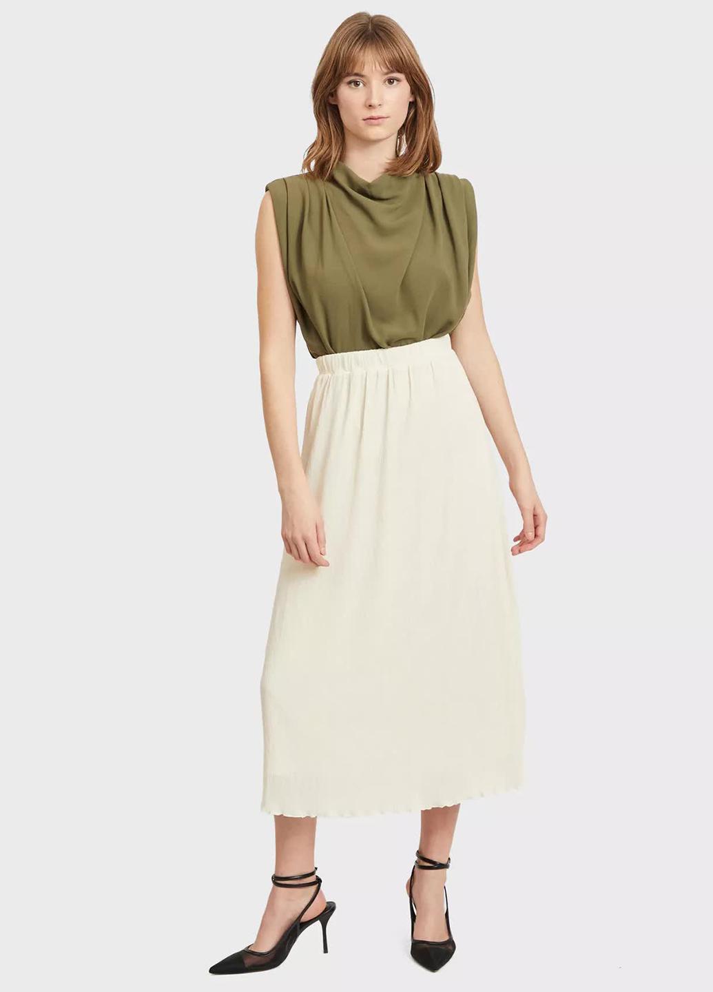 Юбка Vila 44 Молочный (14063537b51)