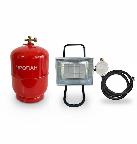 Газовый баллон с обогревателем Nurgaz Kamp Soba NG-310-P на ножке 12 л 3,5 кВт (2326997818)