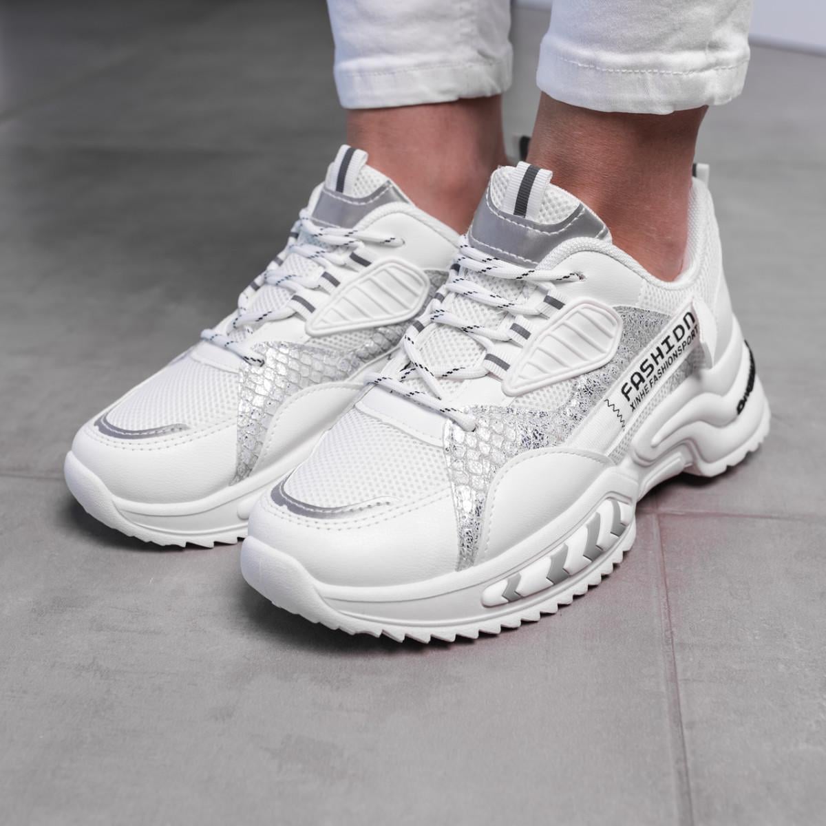 Кроссовки женские Fashion 40 р. 25 см Белый (2632)