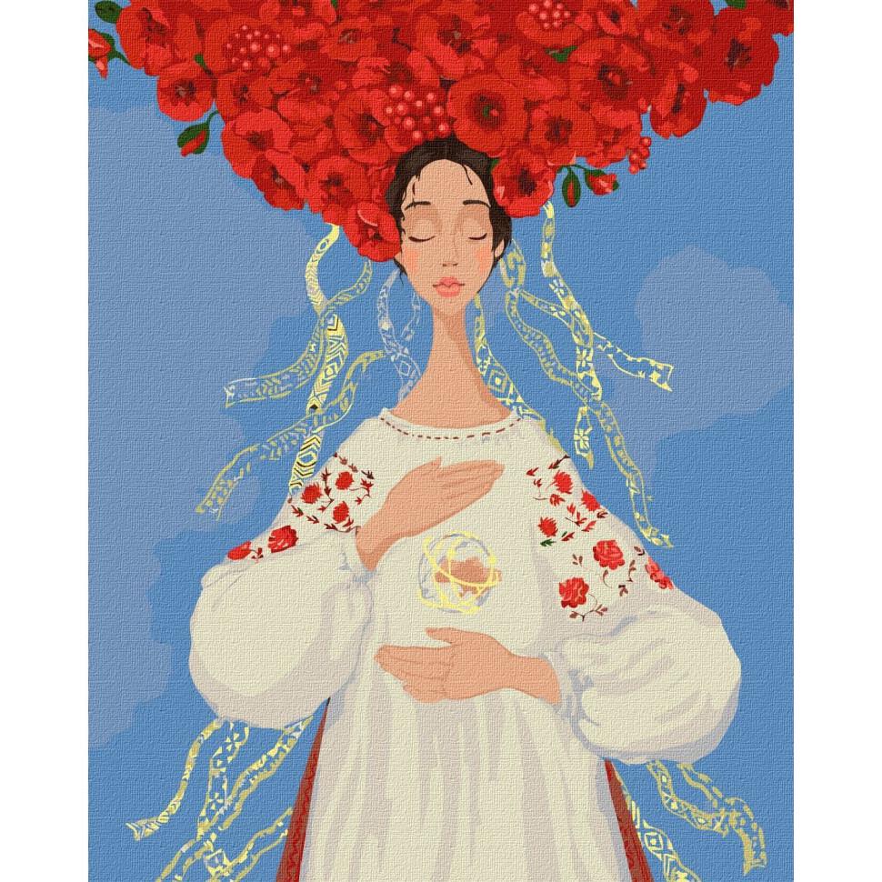 Картина за номерами Ideyka Україна що захищає світ KHO4904 40x50 см (RLT33513)