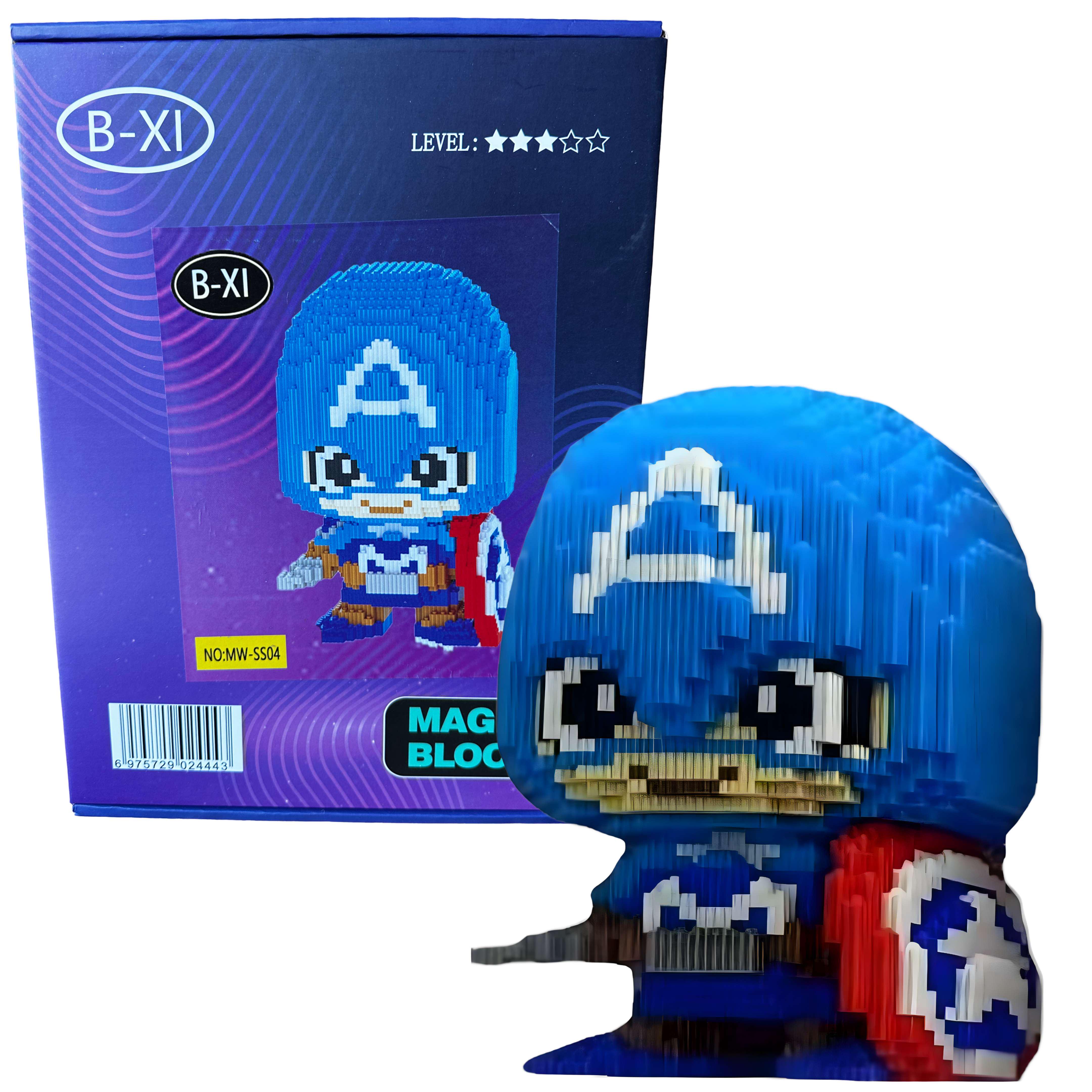 Конструктор Magic Blocks Капитан Америка 3489 дет. (MW-SS04)