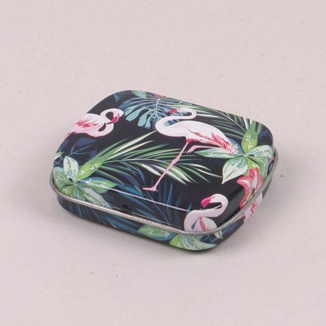 Коробочка металлическая Flora Фламинго для хранения мелочей (25229)