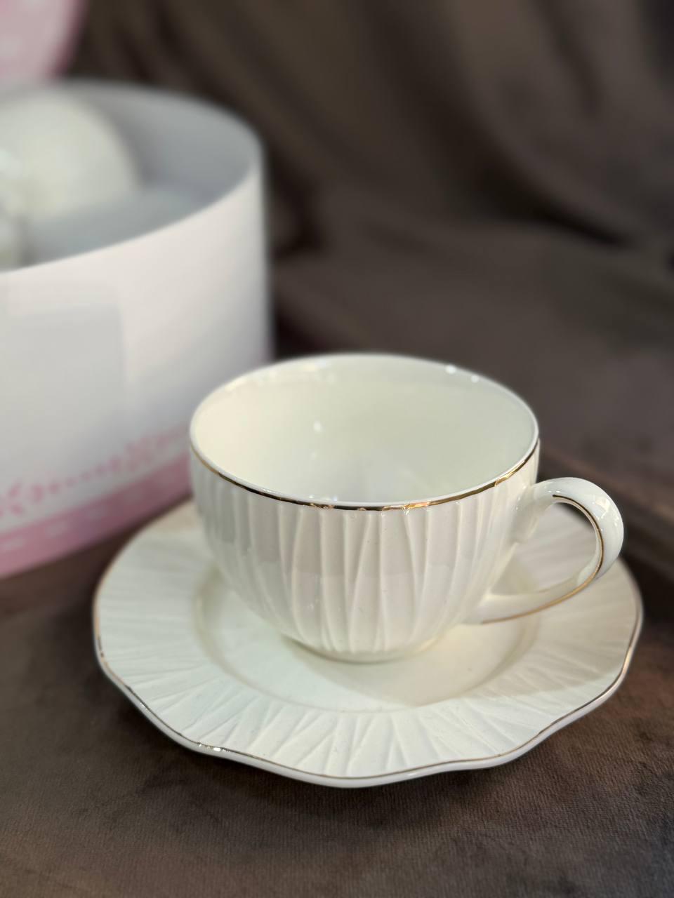 Чайный сервиз Elisey Жемчужина грация керамическая 230 мл 12 предметов Белый (9292-018) - фото 4 Чайный сервиз Elisey Жемчужина грация керамическая 230 мл 12 предметов Белый (9292-018) - фото 4