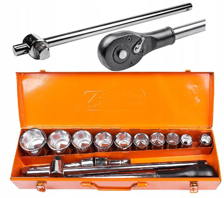 Набор головок с трещоткой Richmann 14 эл для тяжелых работ 3/4" 6 граней 22-50 мм (C1702)