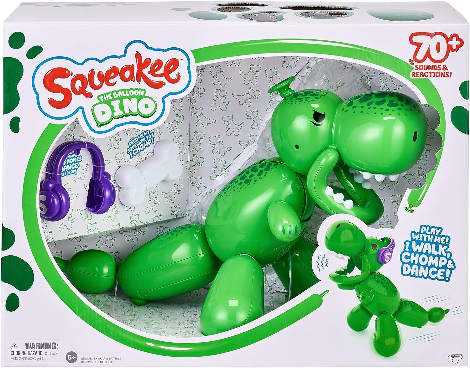 Интерактивная игрушка Динозавр Squeakee The Balloon Dino Interactive Dinosaur Pet Toy - фото 2