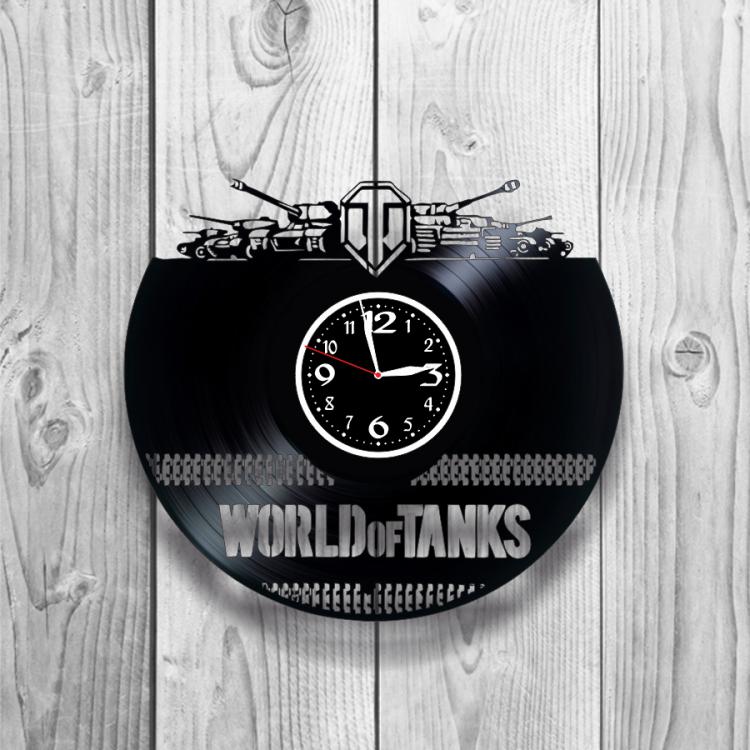 Часы настенные World of tanks 0324 из виниловой пластинки