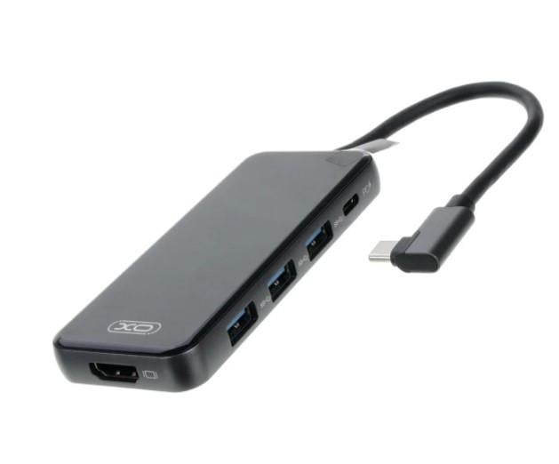 Хаб USB XO Hub002 Type C to 3USB HDMI/Type C (000534220)