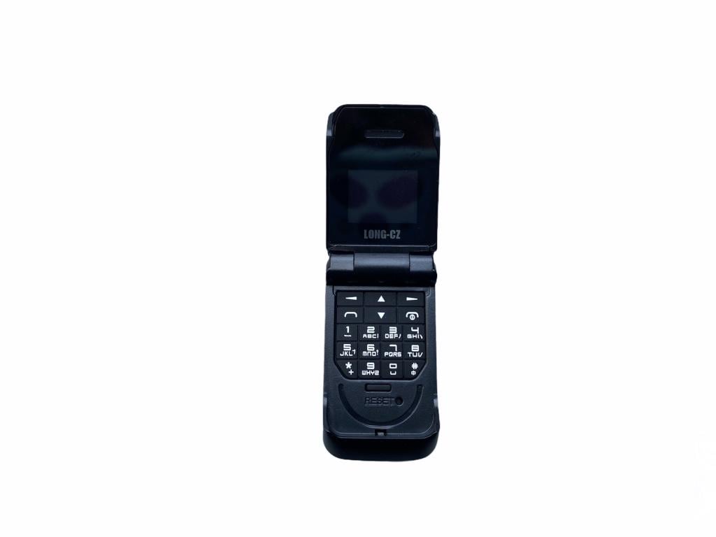 Маленький мобільний телефон LONG-CZ J9 розкладачка Чорний
