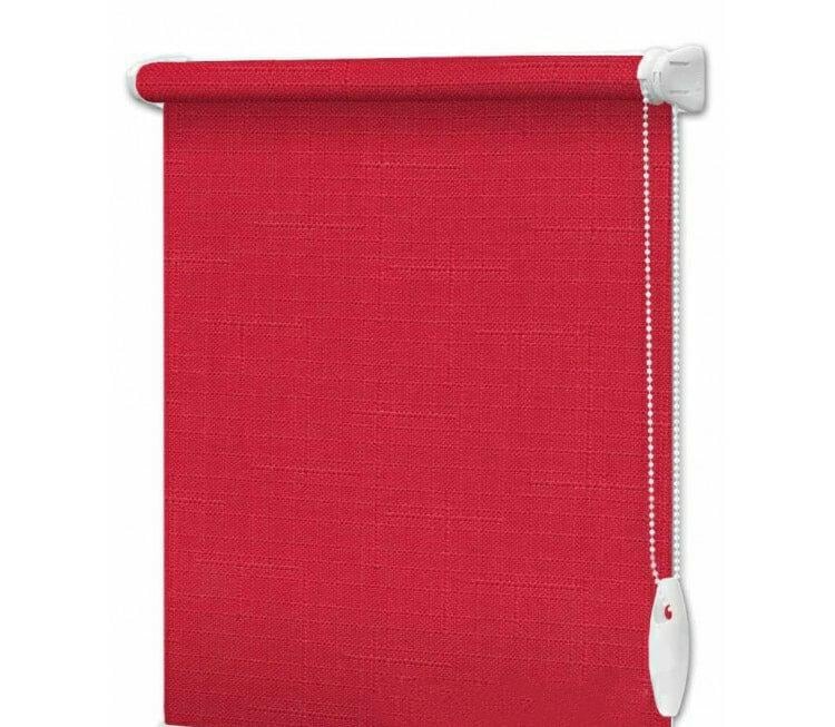 Рулонна штора Wenster Льон 888 45х160 см відкритого типу Бордовий (28886409)