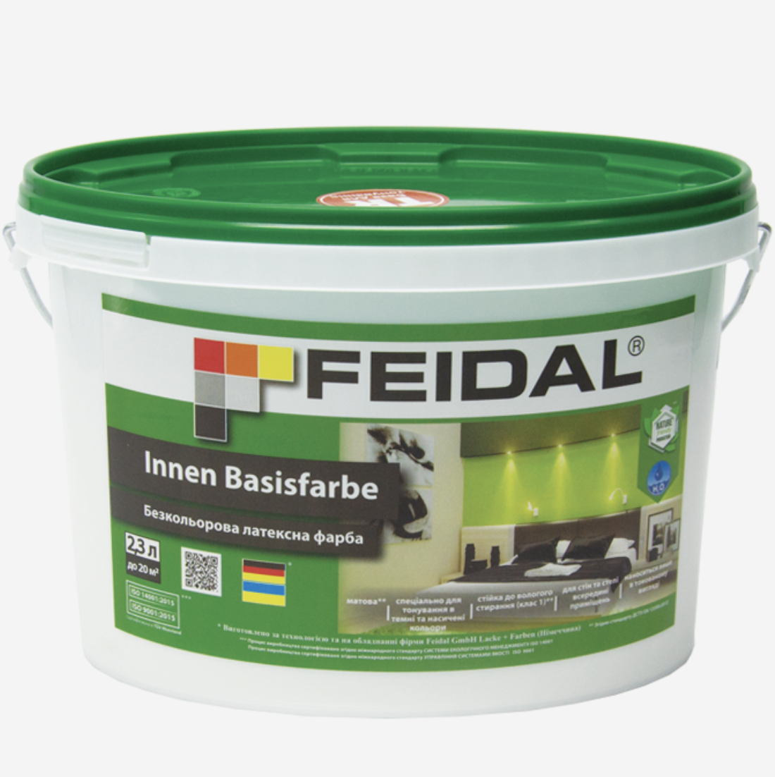 Краска латексная Feidal Innen Basisfarbe бесцветная 2,3 л (27581670)