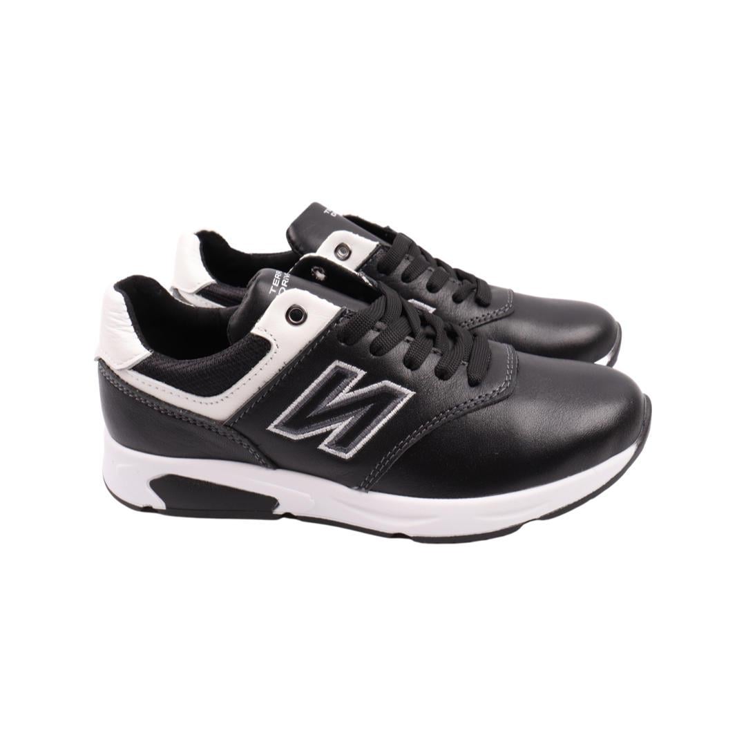 Кроссовки мужские Konors из кожи р. 37 Черный (622-22DTS)