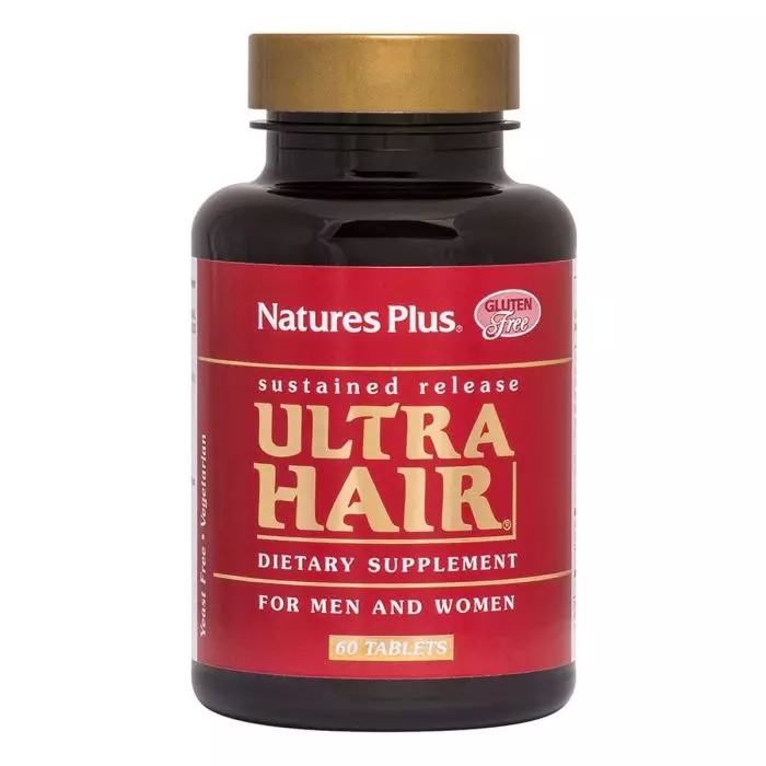 Комплекс для роста и оздоровления волос для мужчин и женщин Natures Plus Ultra Hair Sustained Release 60 таблеток (NTP4841)